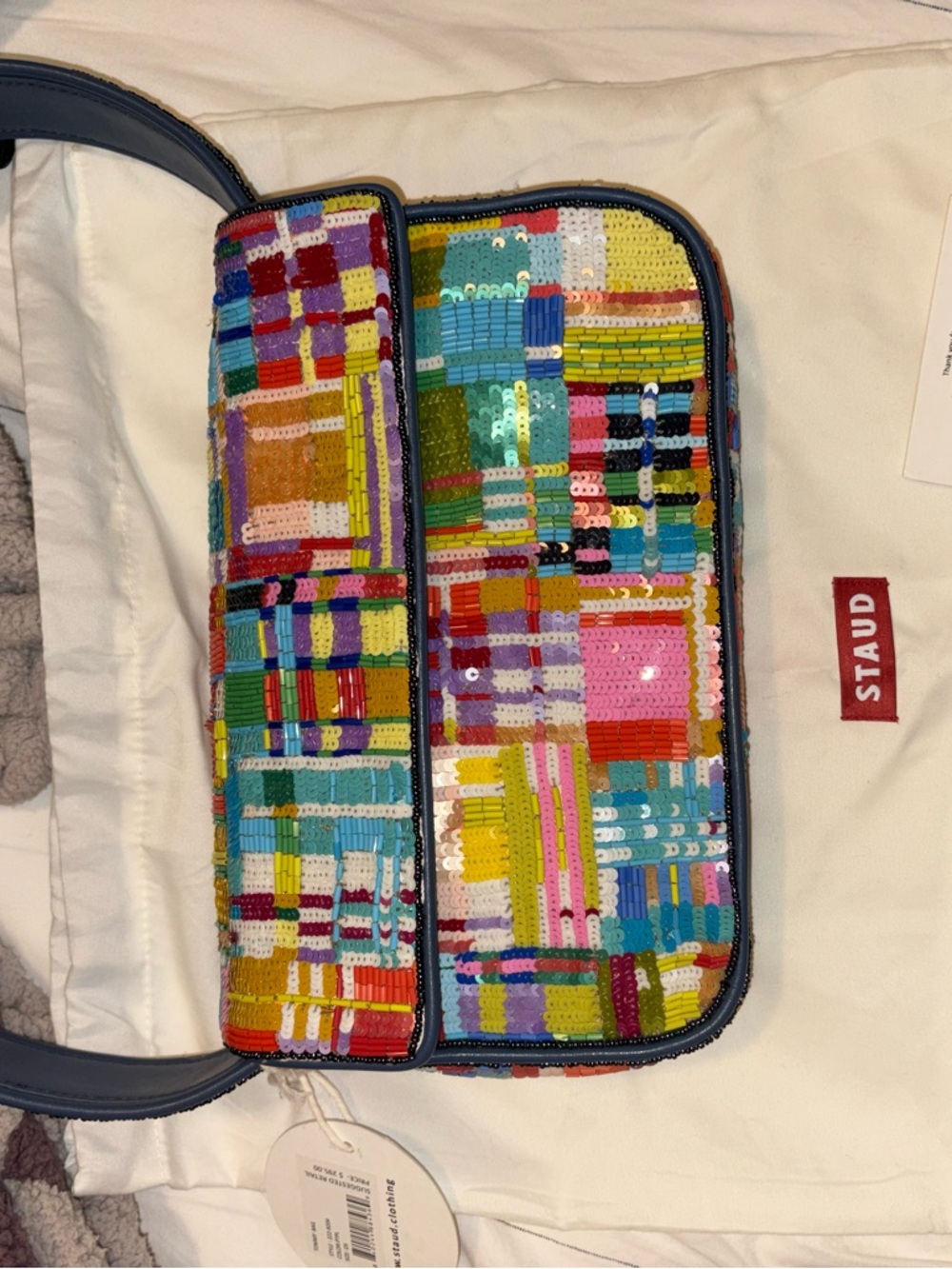 STAUD Tommy Beaded Bag - Multicolor - Picture 4 of 8